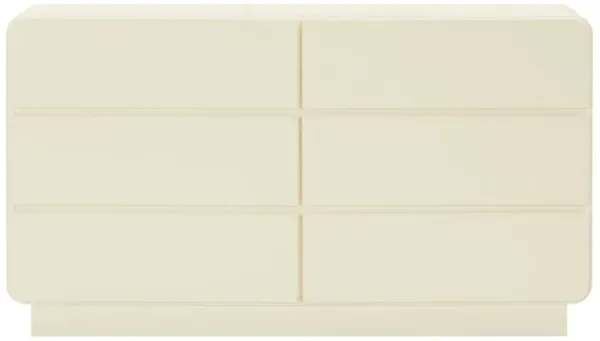 Sagura Cream 6-Drawer Dresser