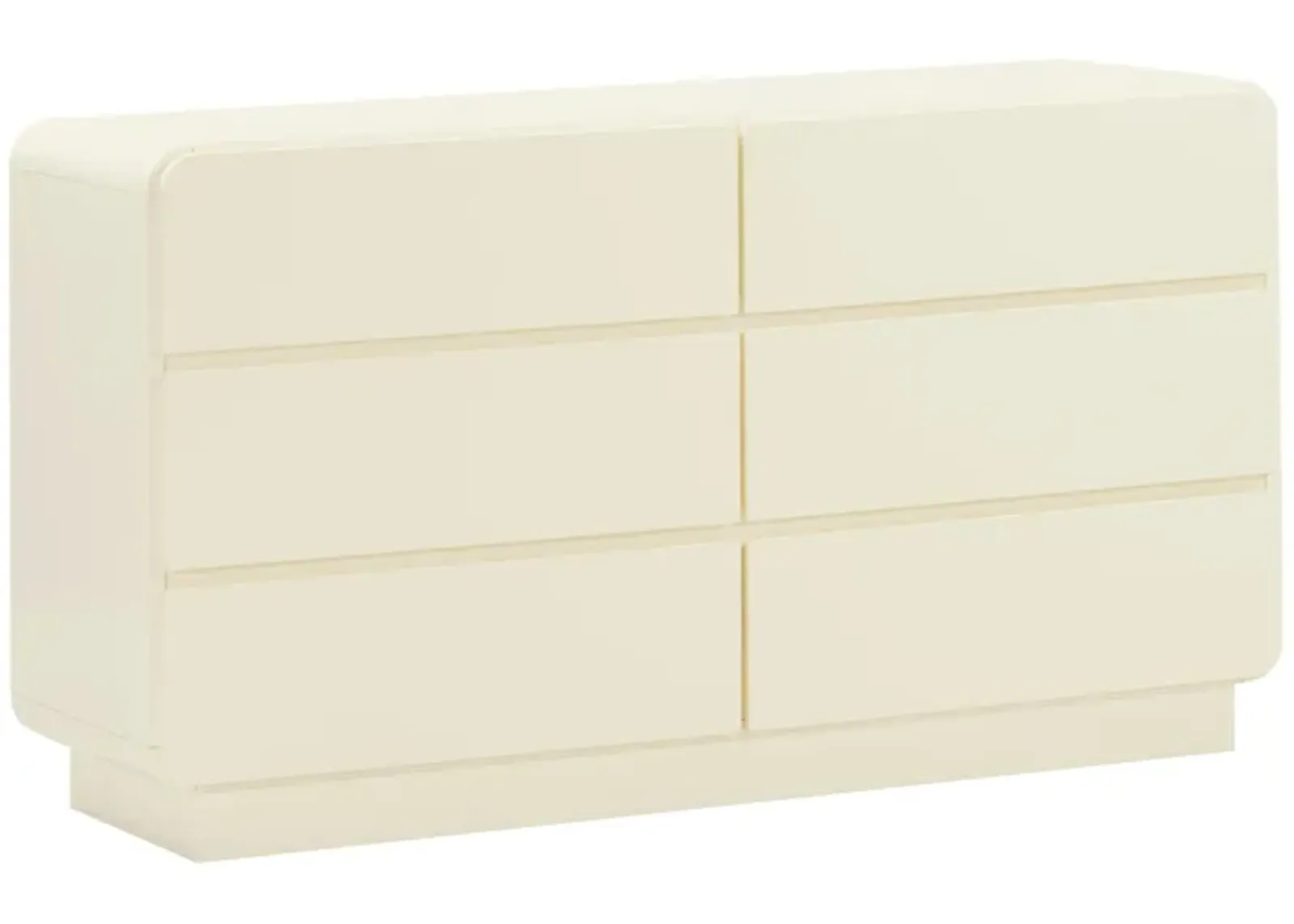 Sagura Cream 6-Drawer Dresser