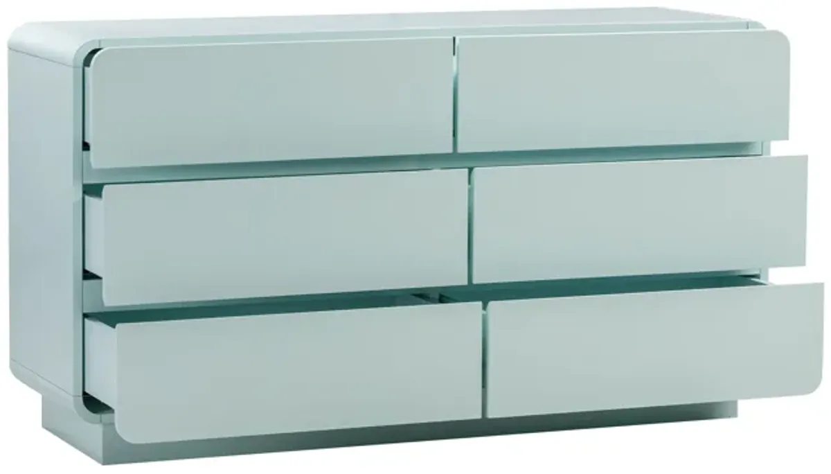 Sagura Blue 6-Drawer Dresser