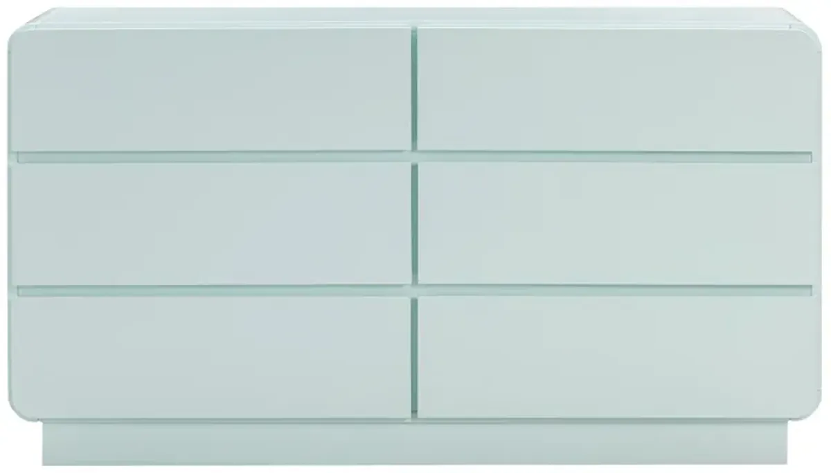 Sagura Blue 6-Drawer Dresser