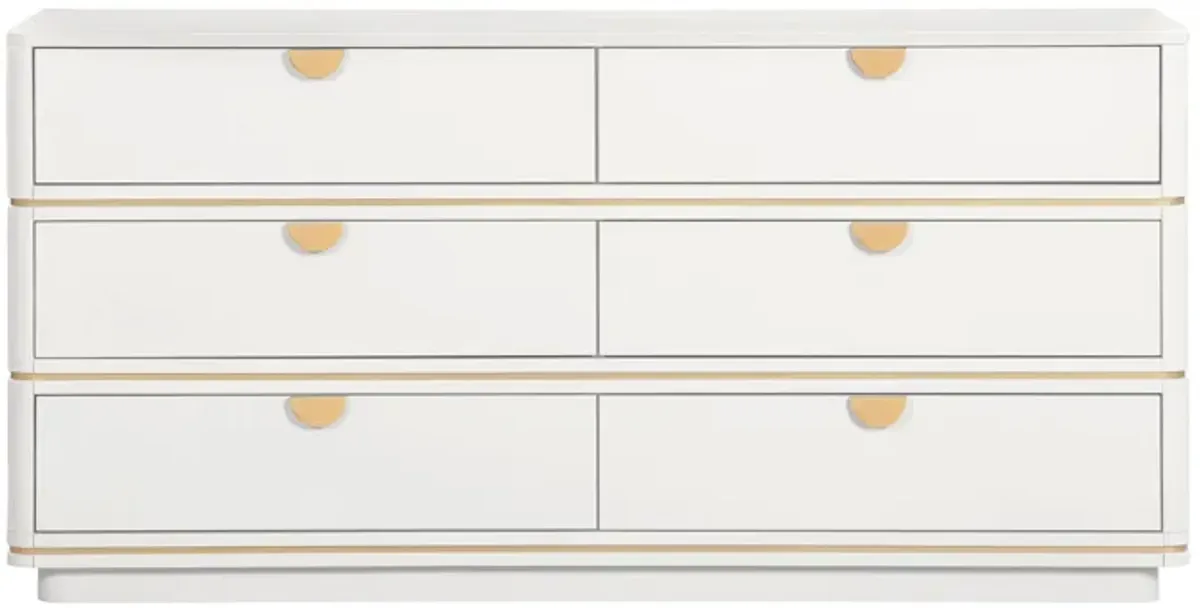 Julieta Cream 6 Drawer Dresser