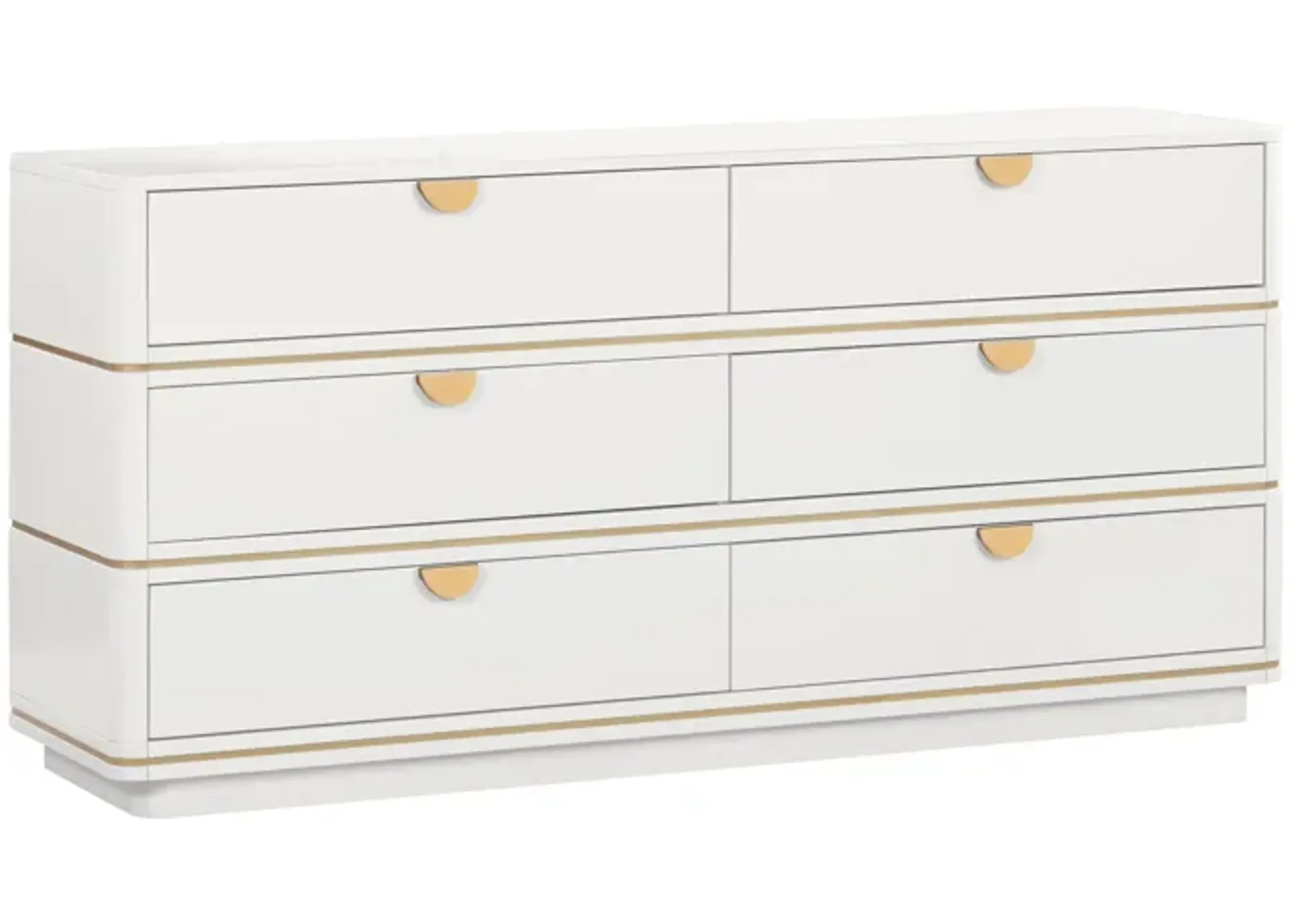 Julieta Cream 6 Drawer Dresser