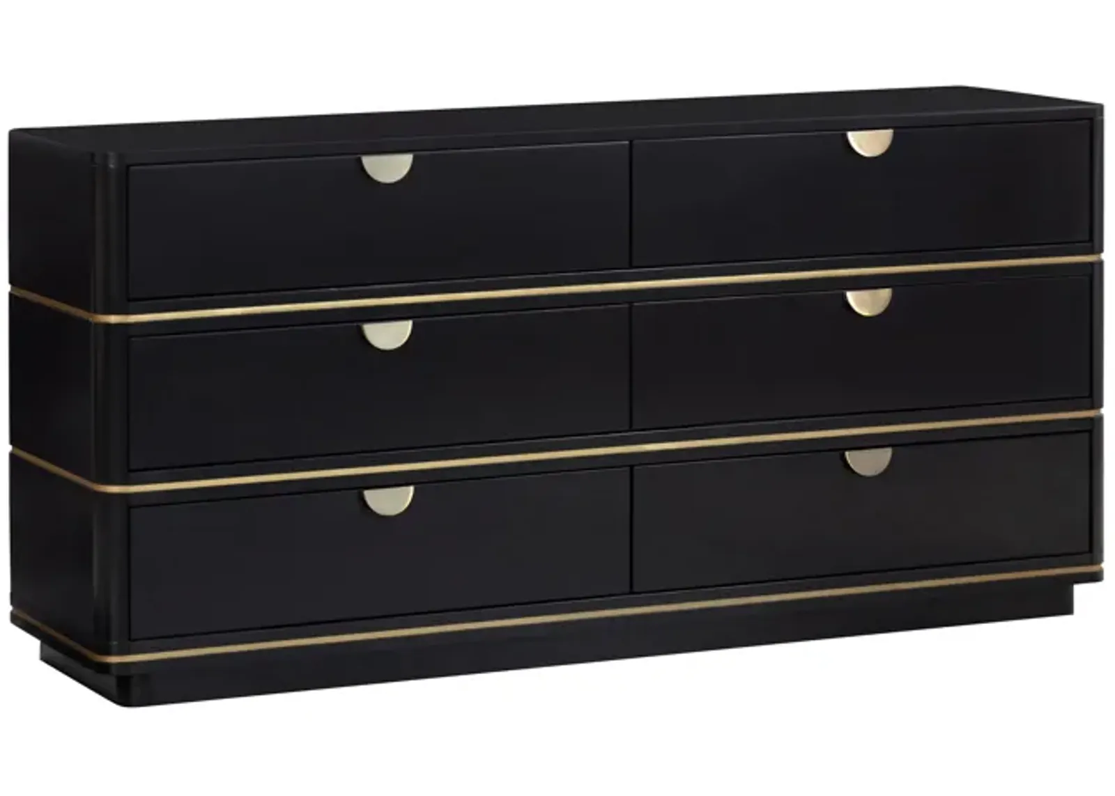 Julieta Black 6 Drawer Dresser