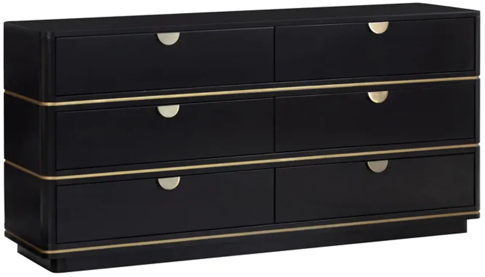 Julieta Black 6 Drawer Dresser