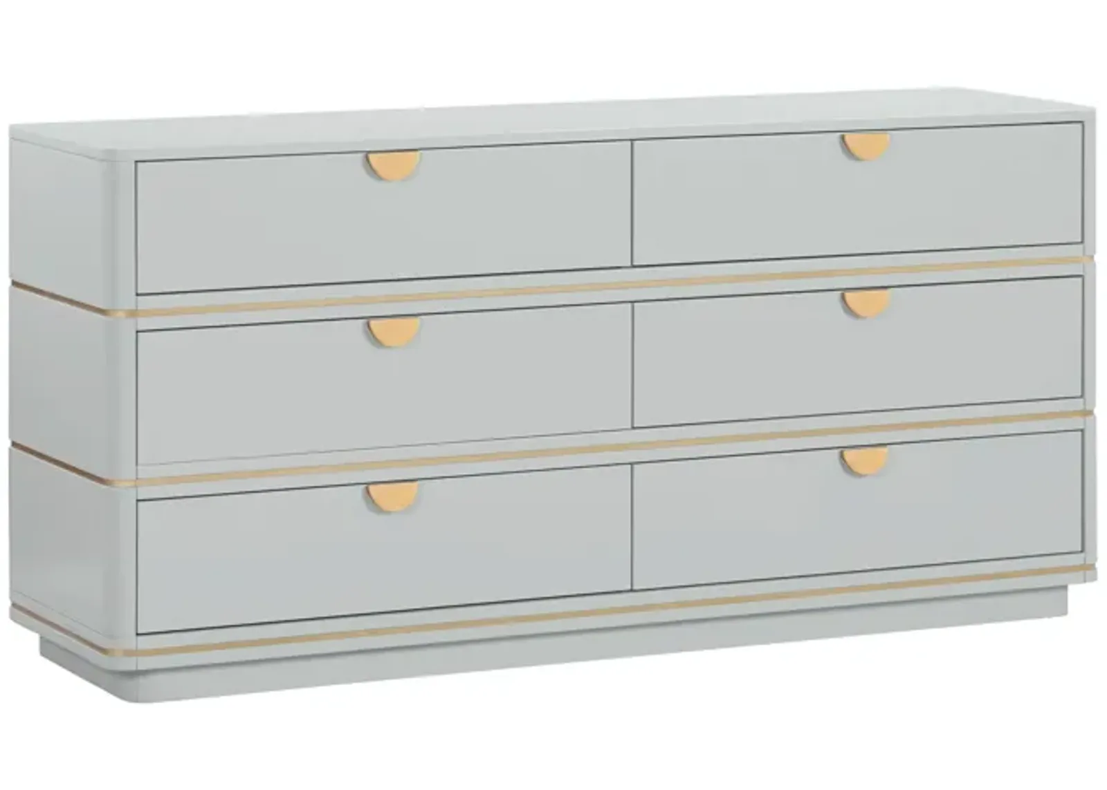 Julieta Grey 6 Drawer Dresser