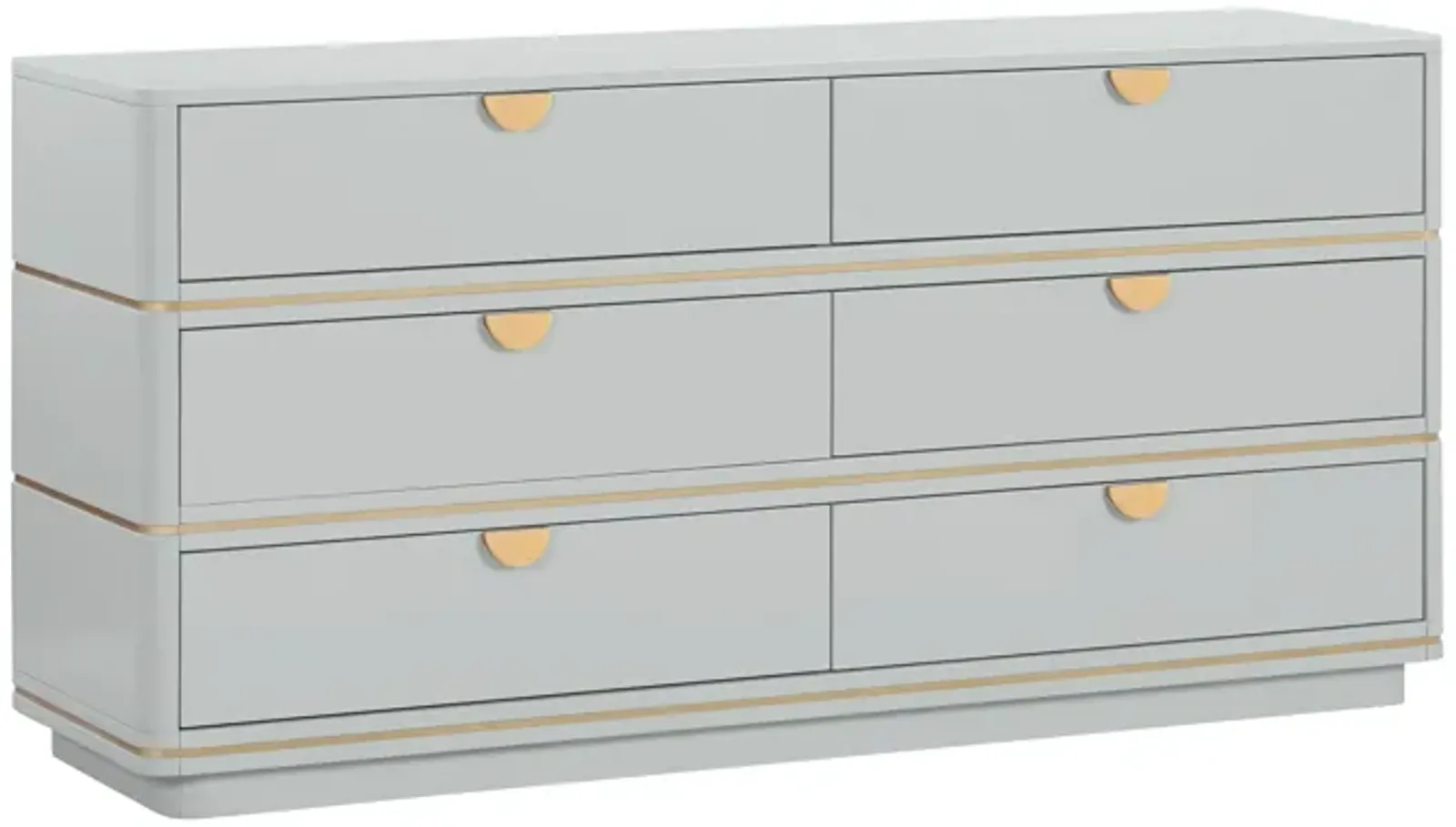 Julieta Grey 6 Drawer Dresser