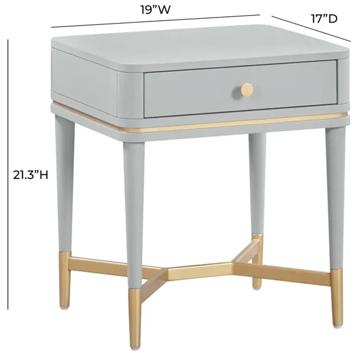 Julieta Grey Nightstand