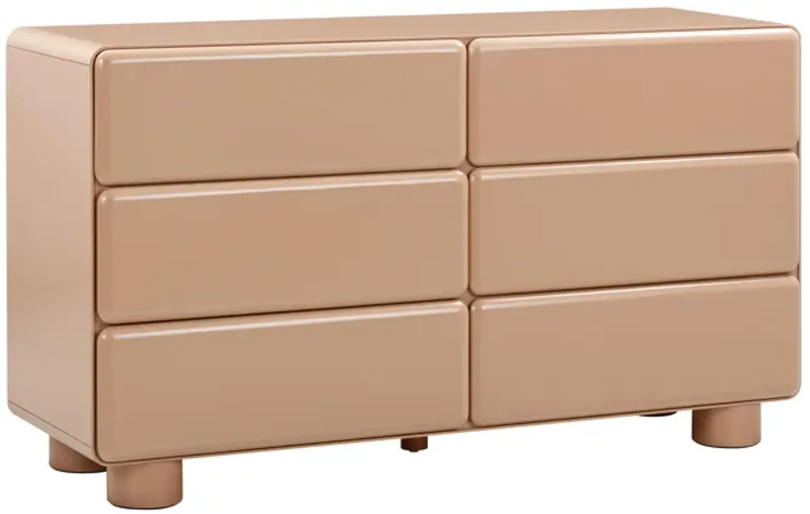 Tammy Taupe 6-Drawer Dresser