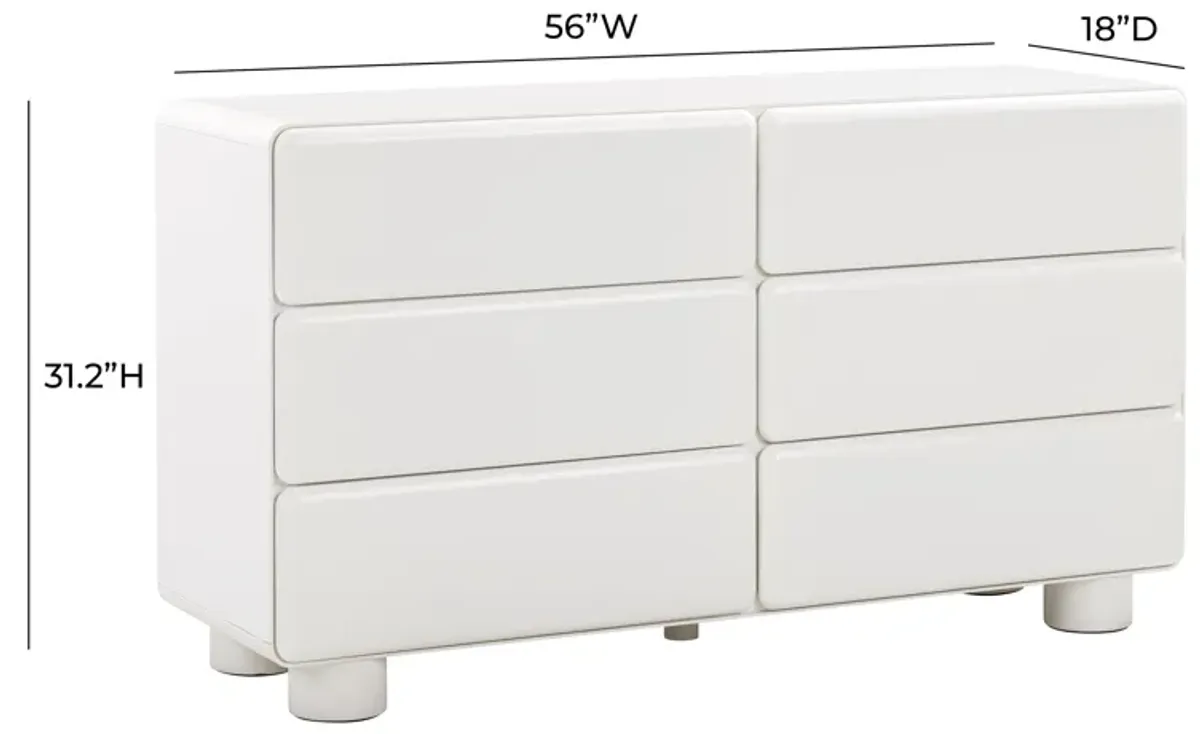 Tammy White 6-Drawer Dresser