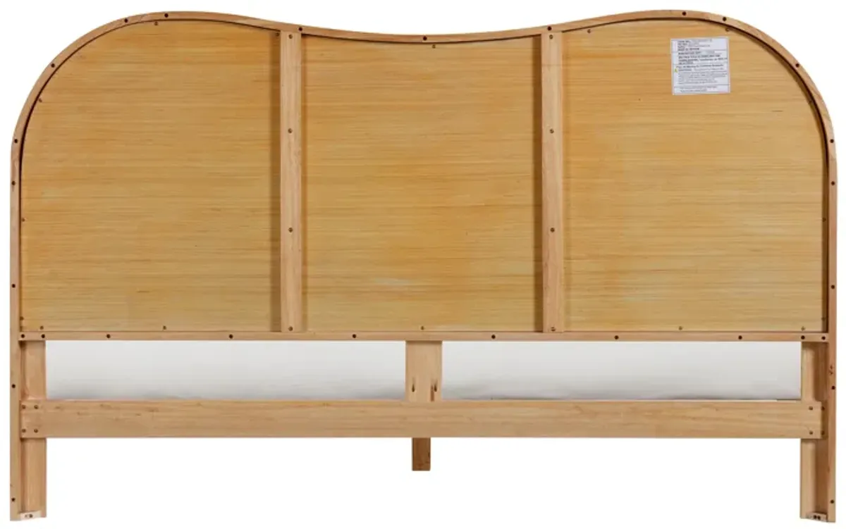 Grappa Natural Wood & Rattan King Bed