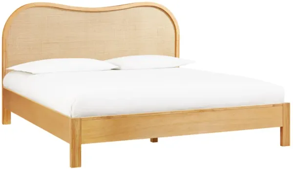 Grappa Natural Wood & Raffia King Bed