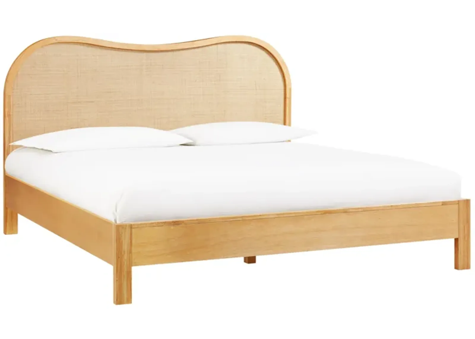 Grappa Natural Wood & Rattan King Bed