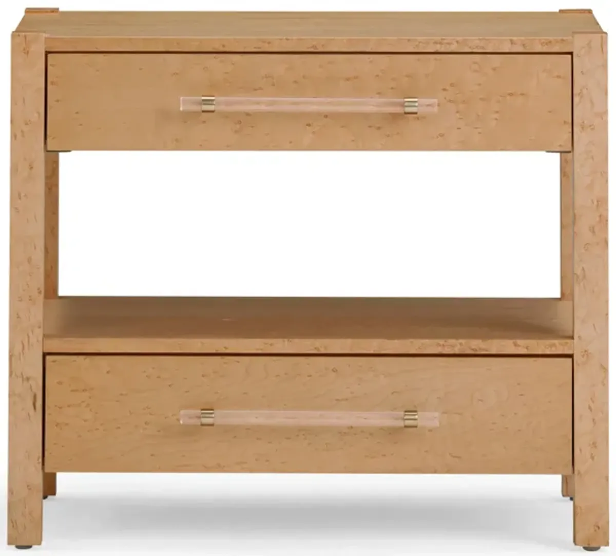 Brandyss Birdseye Maple 2-Drawer Nightstand