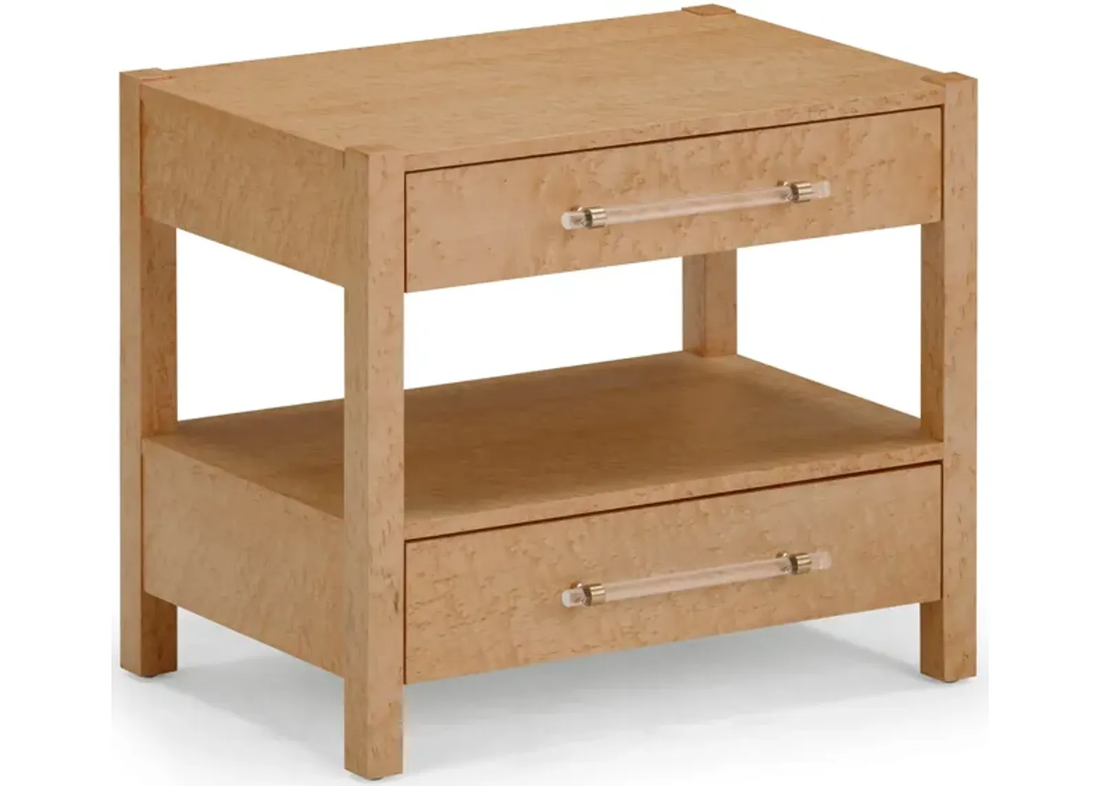 Brandyss Birdseye Maple 2-Drawer Nightstand