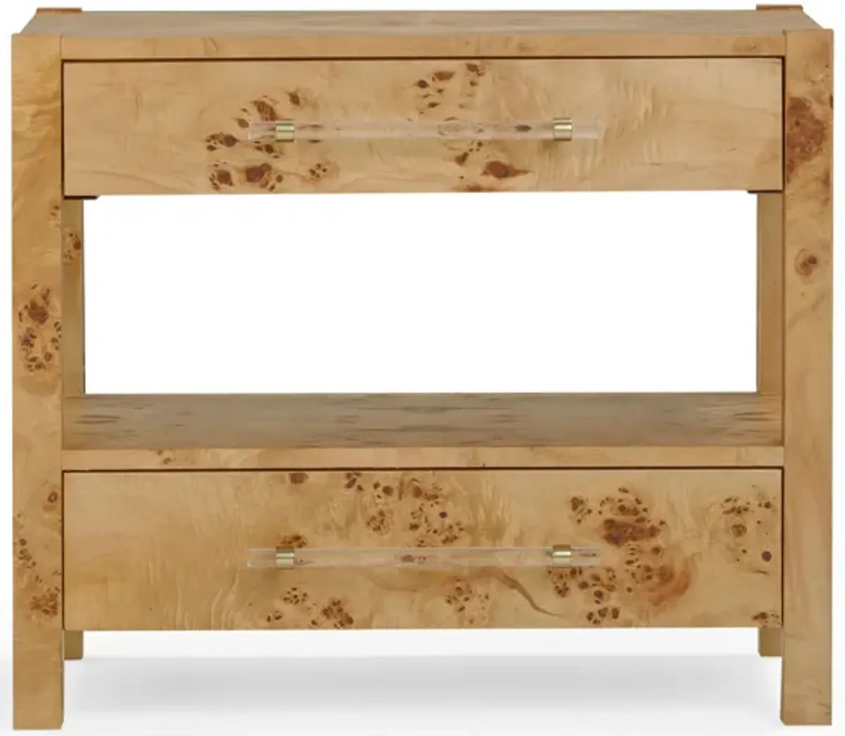 Brandyss Honey Burl Nightstand