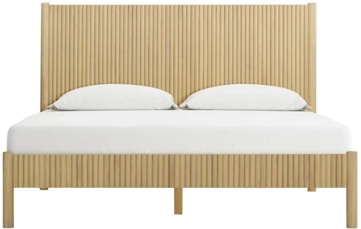 Tyla Natural Wood Queen Bed