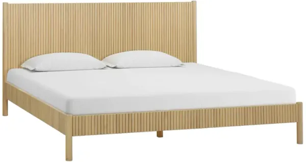 Tyla Natural Wood King Bed