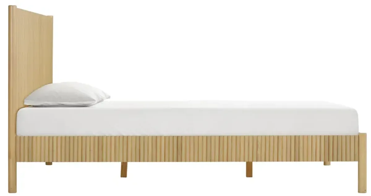 Tyla Natural Wood King Bed