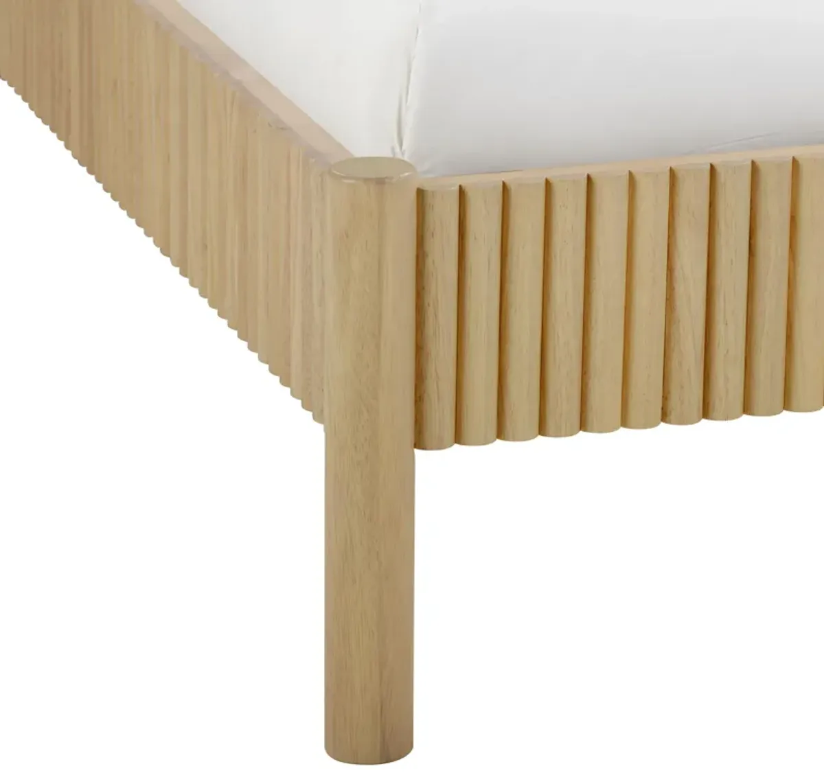 Tyla Natural Wood King Bed