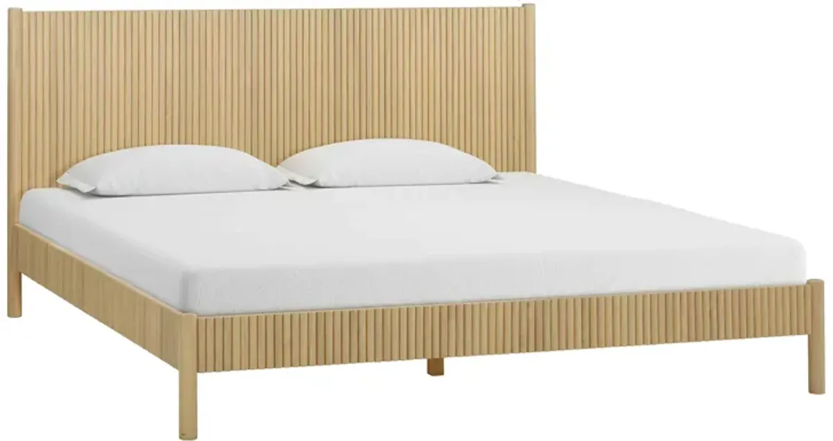 Tyla Natural Wood King Bed