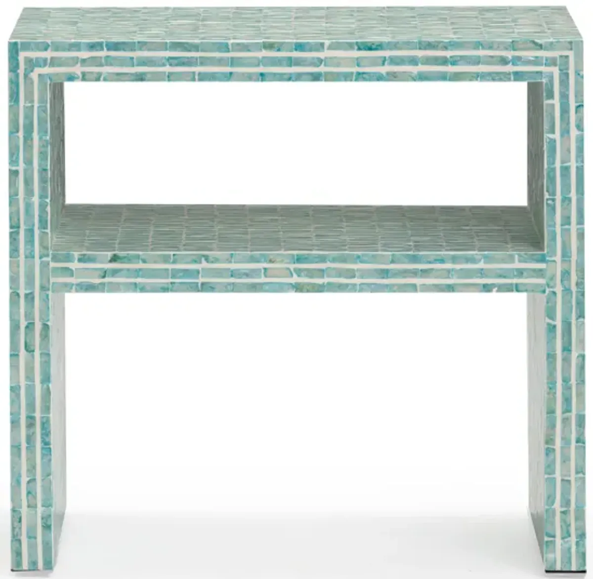 Derry Blue Capiz Shell Nightstand