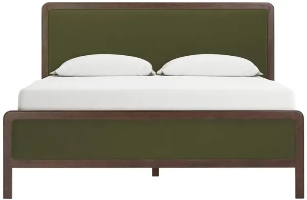 Hella Forest Green Velvet King Bed