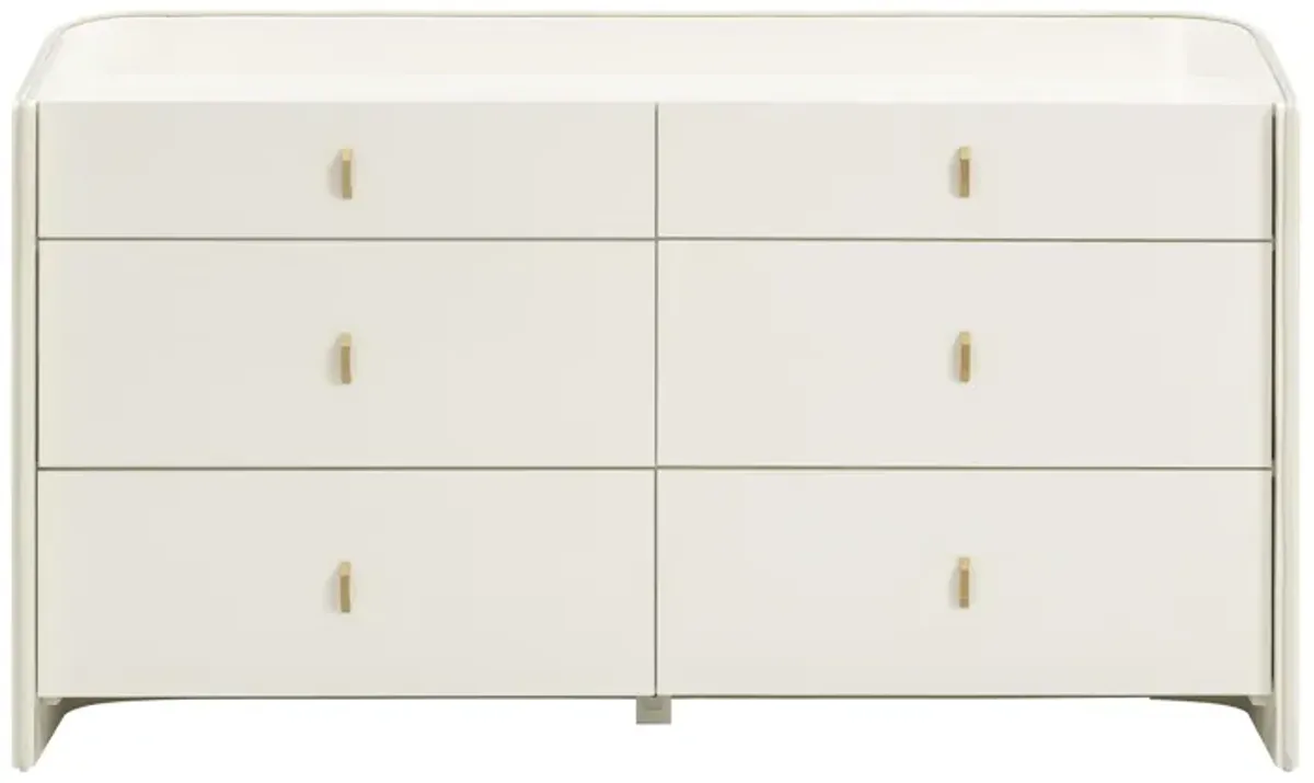 Collins Cream 6-Drawer Dresser
