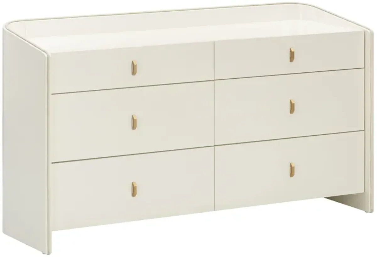 Collins Cream 6-Drawer Dresser