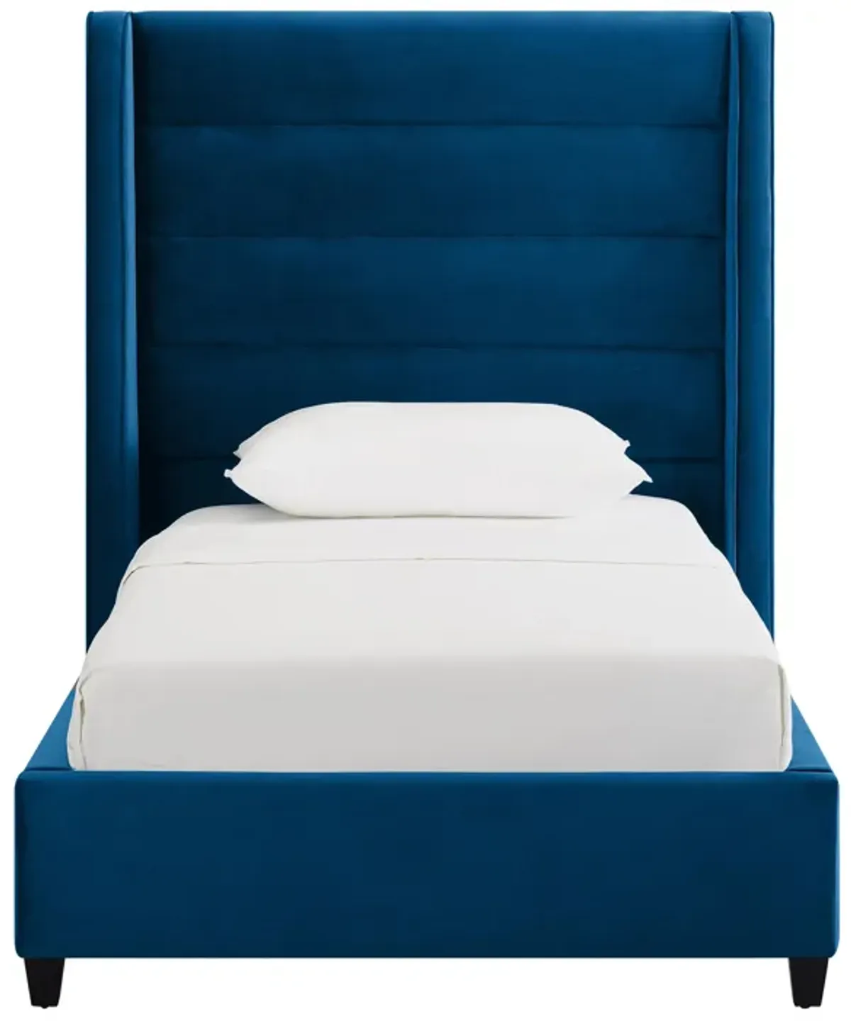 Koah Navy Velvet Bed in Twin