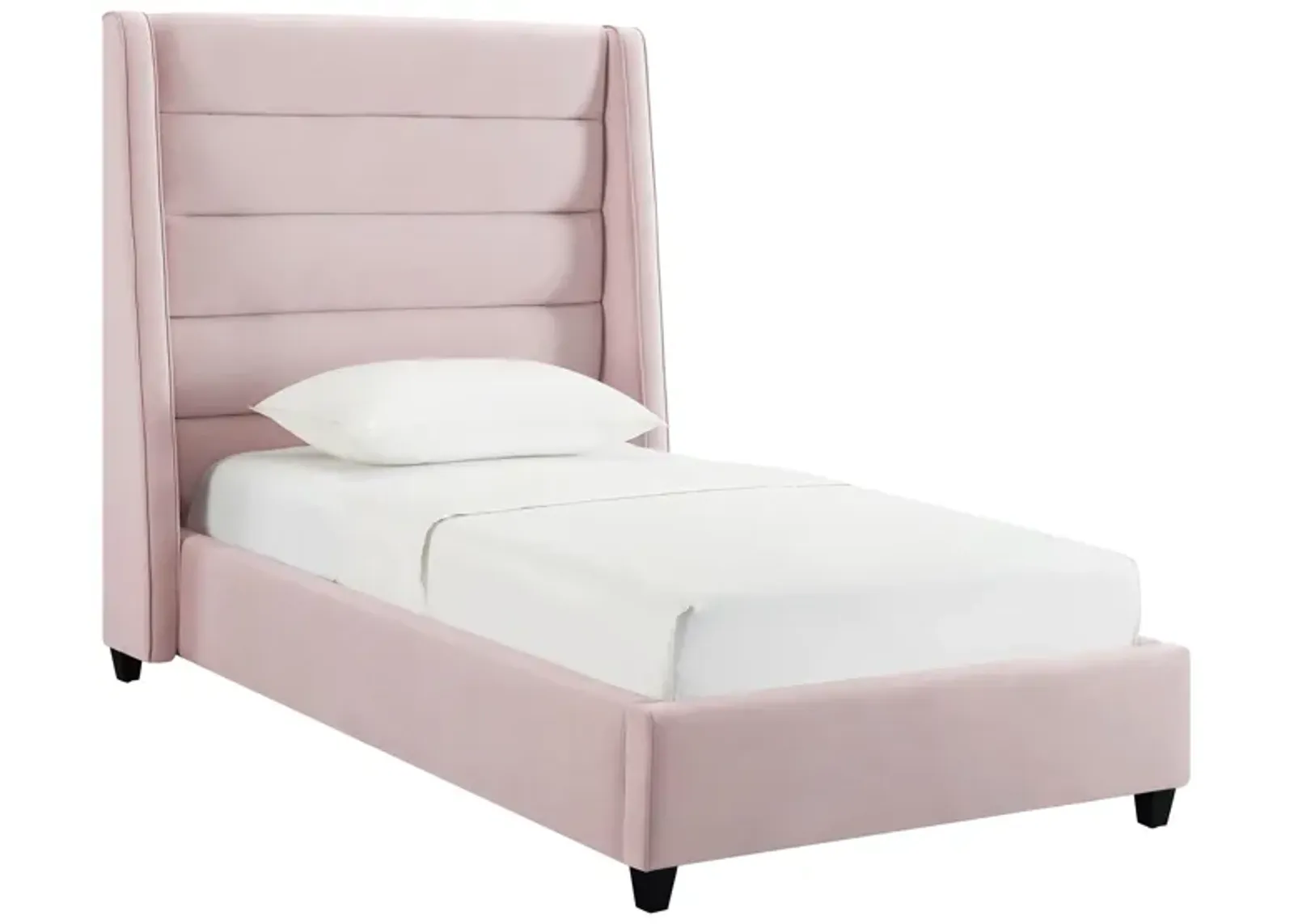 Koah Blush Velvet Bed in Twin