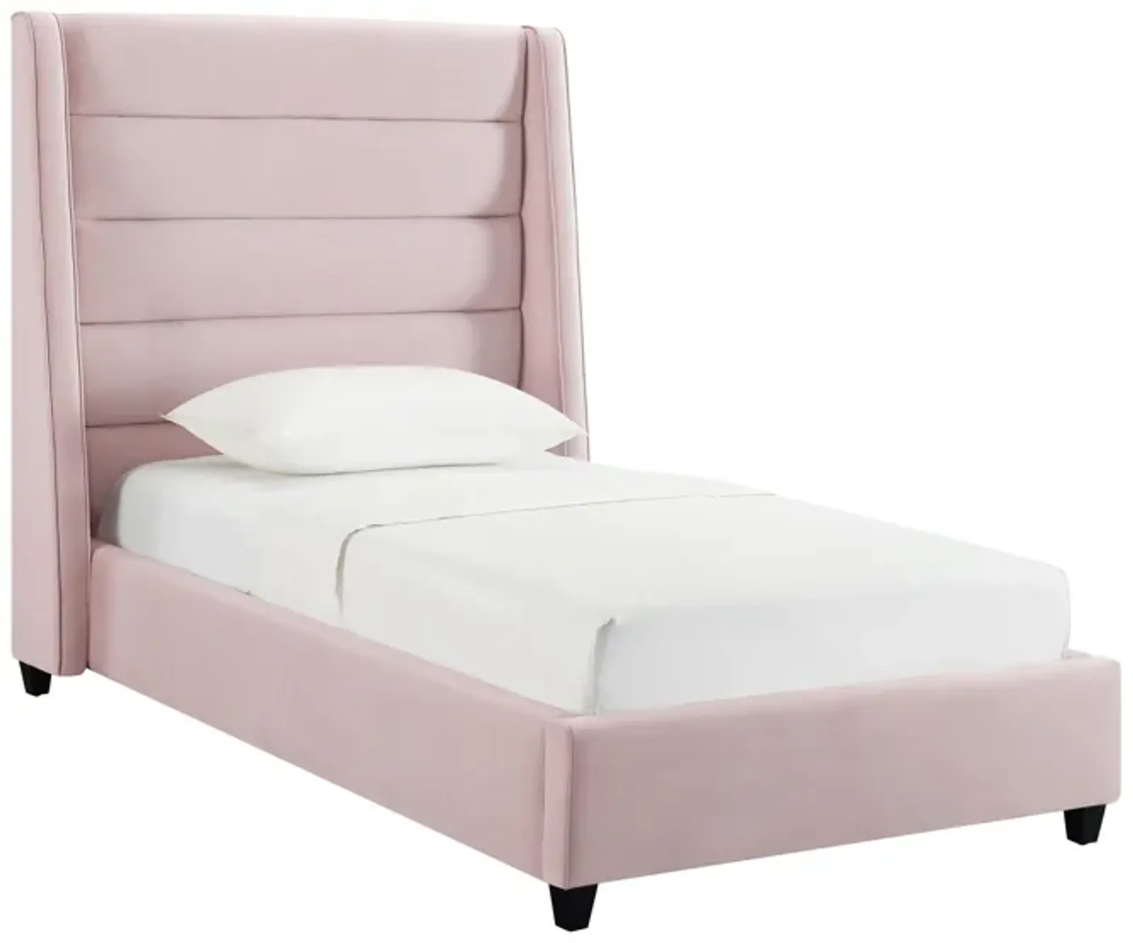 Koah Blush Velvet Bed in Twin