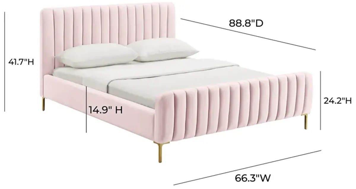 Angela Blush Bed in Queen