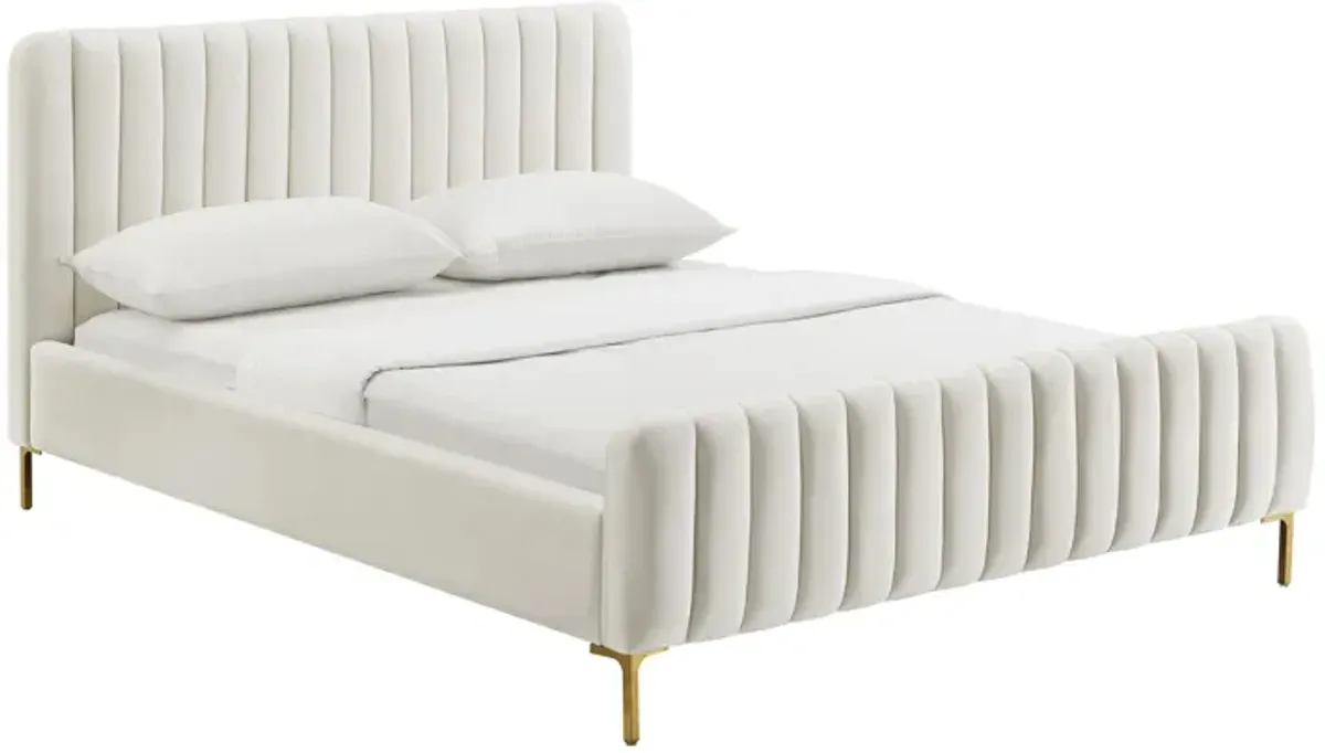 Angela Cream Bed in Queen