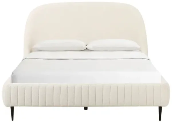 Denise Cream Boucle Bed in King