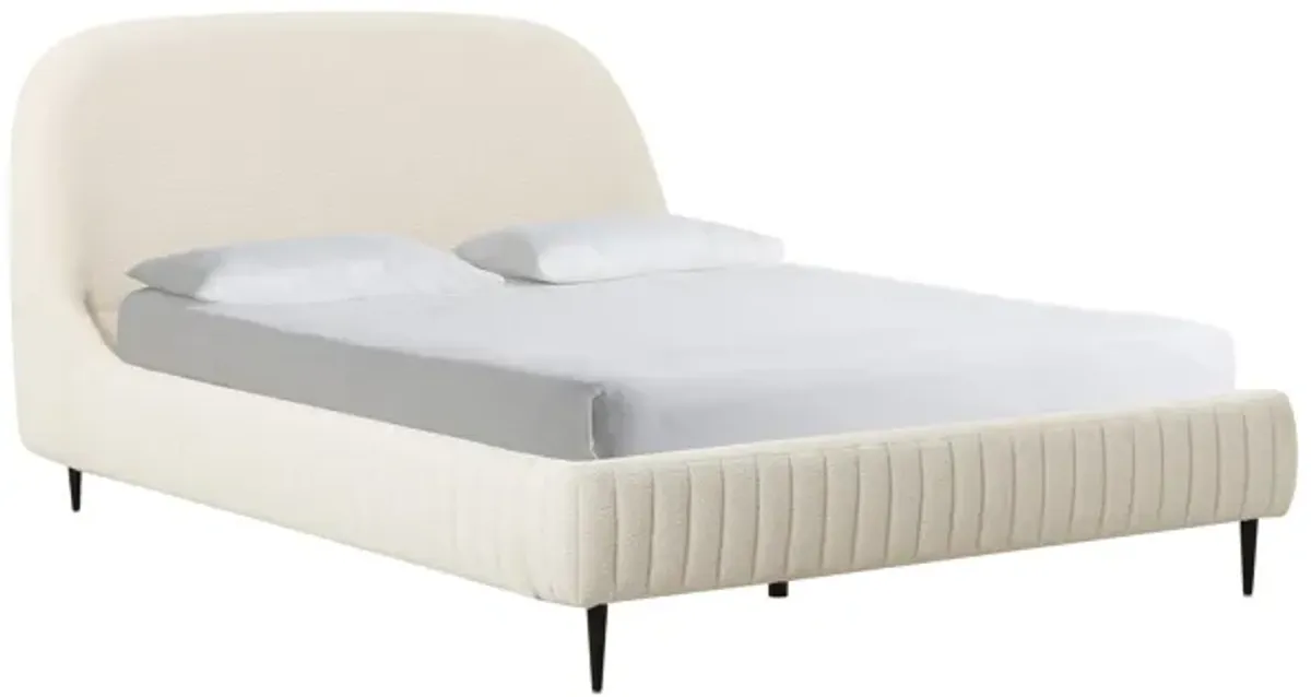 Denise Cream Boucle Bed in King