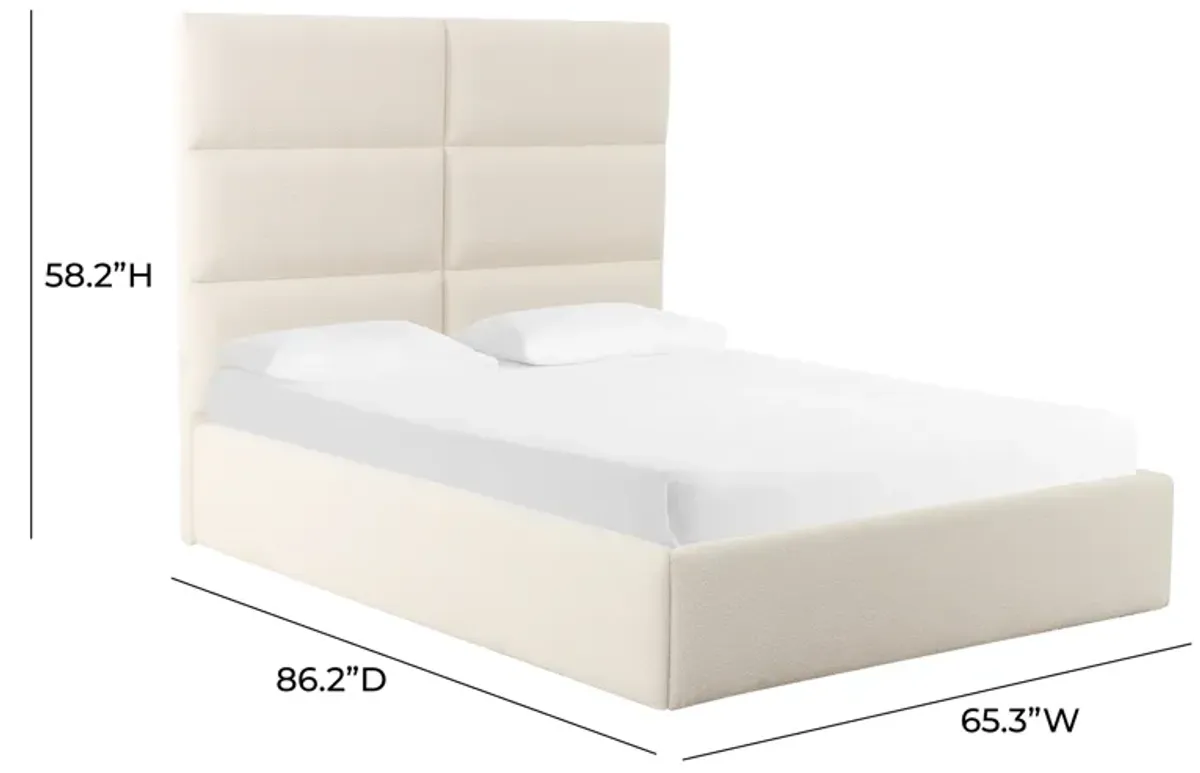 Eliana Cream Boucle Queen Bed