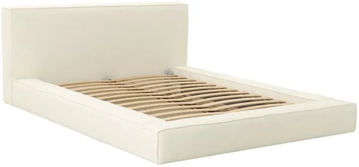 Olafur Cream Linen King Bed