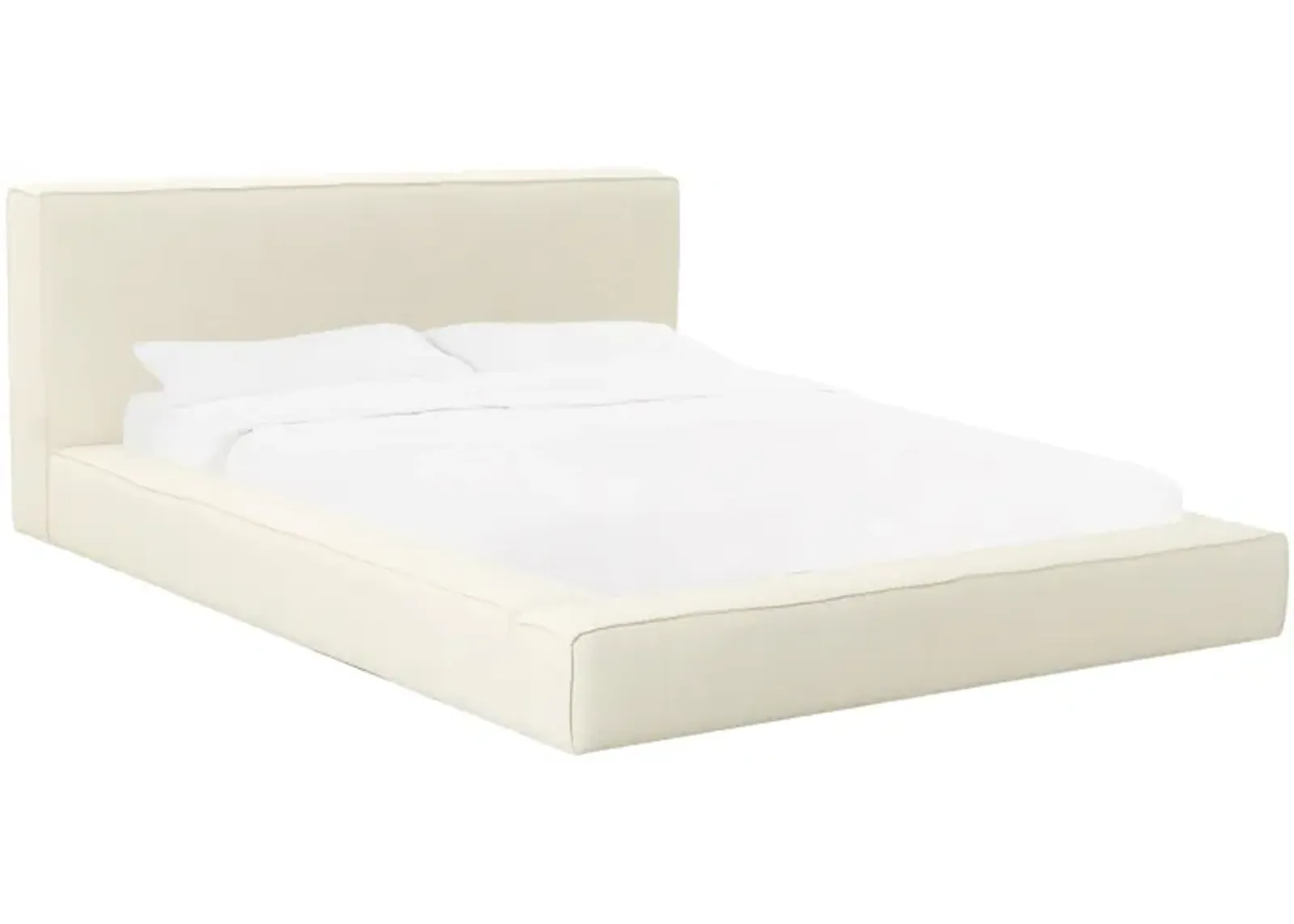 Olafur Cream Linen King Bed