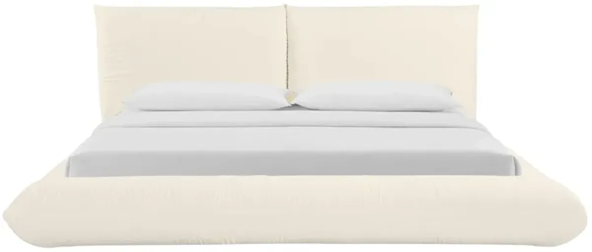 Romp Cream 100% Recycled Linen King Bed