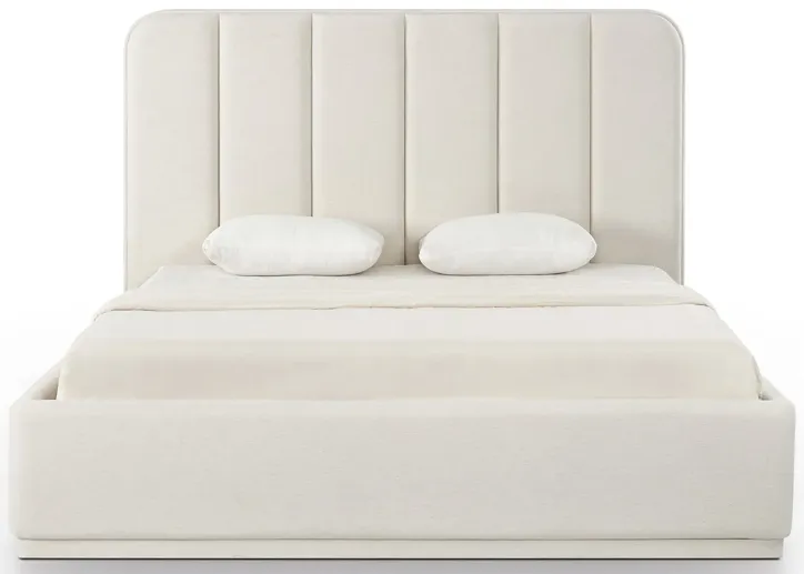 Parker Cream Chenille King Bed