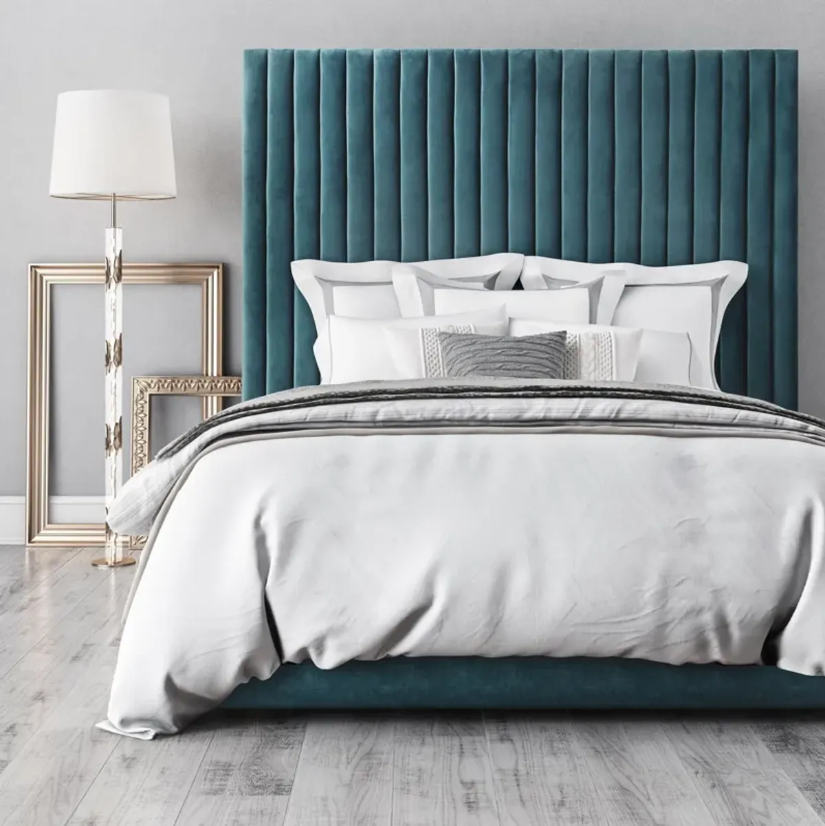 Arabelle Sea Blue Bed in Queen