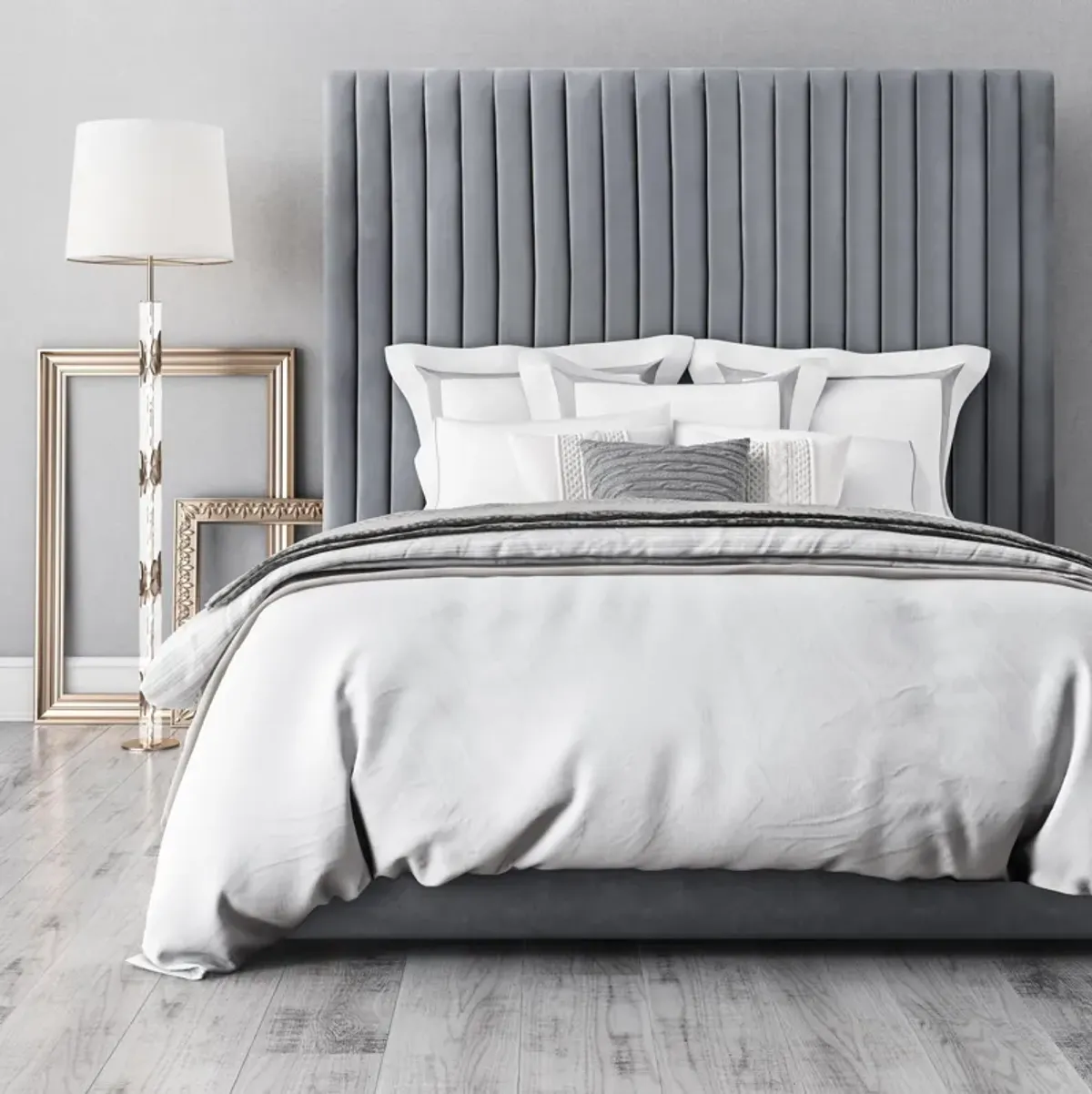 Arabelle Grey Bed in King