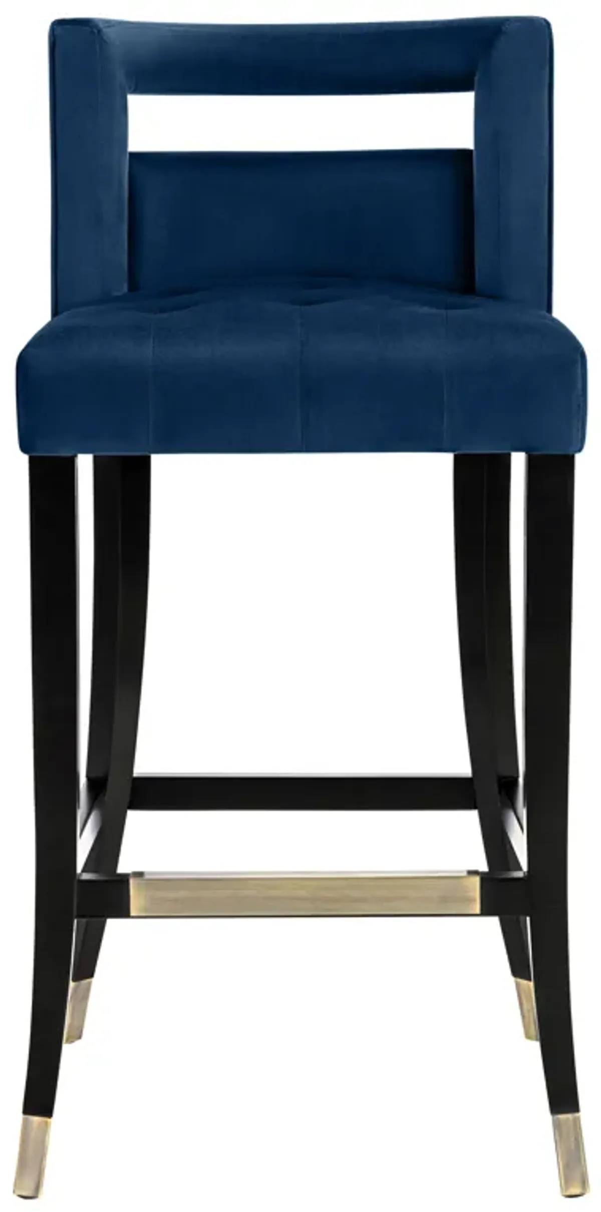 Hart Navy Velvet Bar Stool