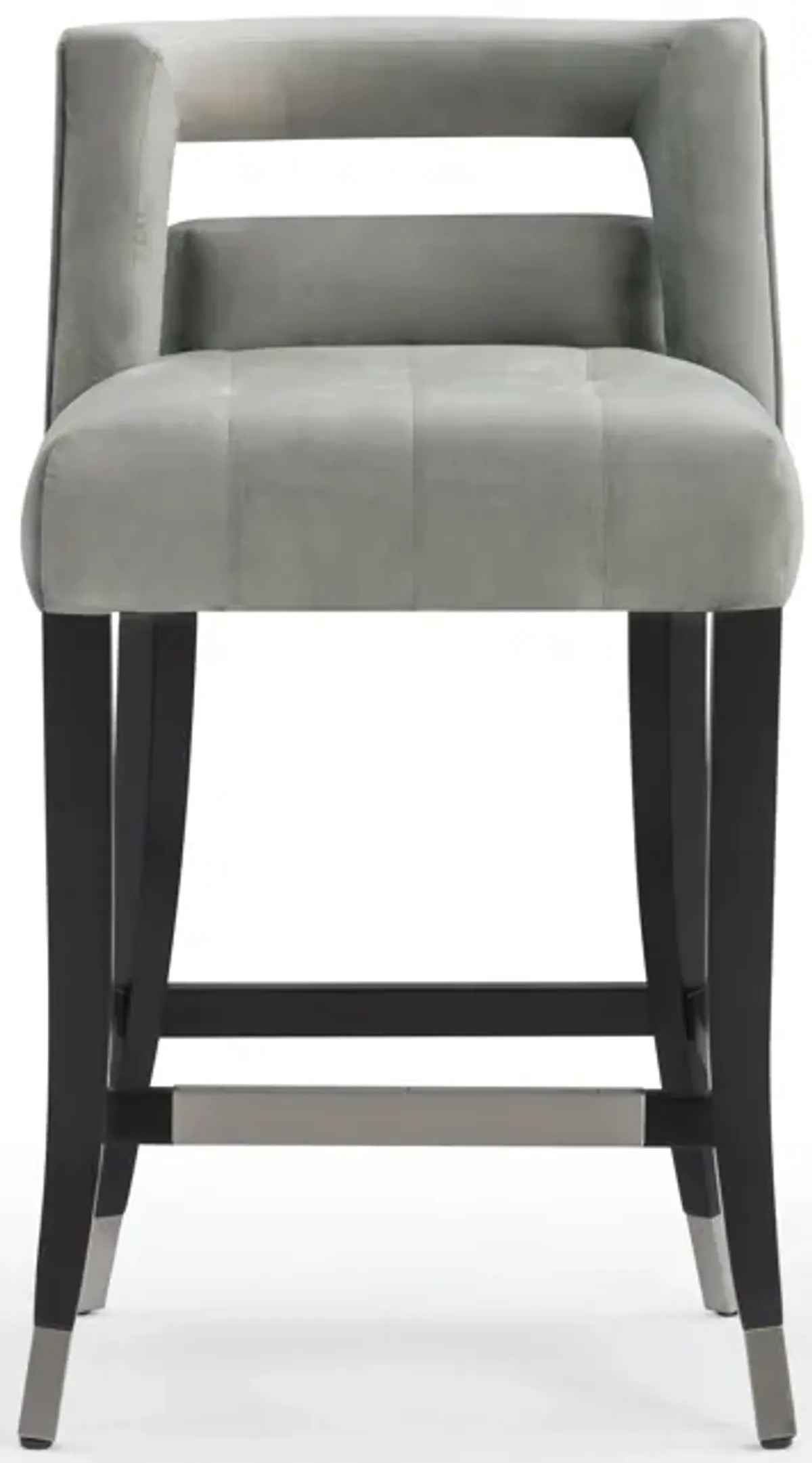 Hart Grey Velvet Counter Stool