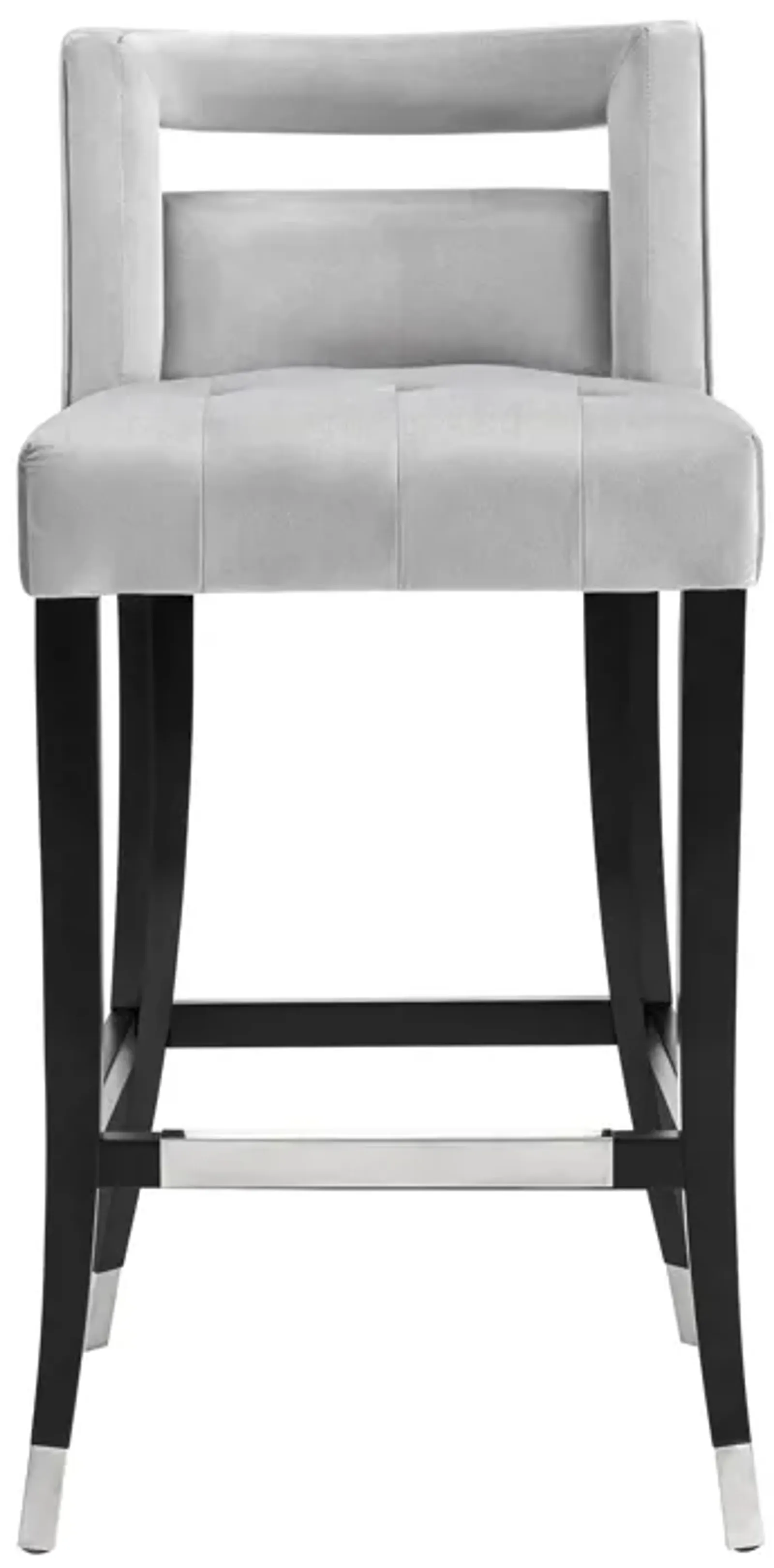 Hart Grey Velvet Counter Stool