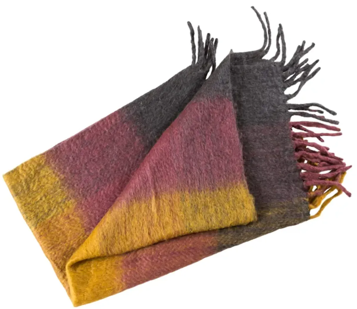 Afrino Wool Colored Throw