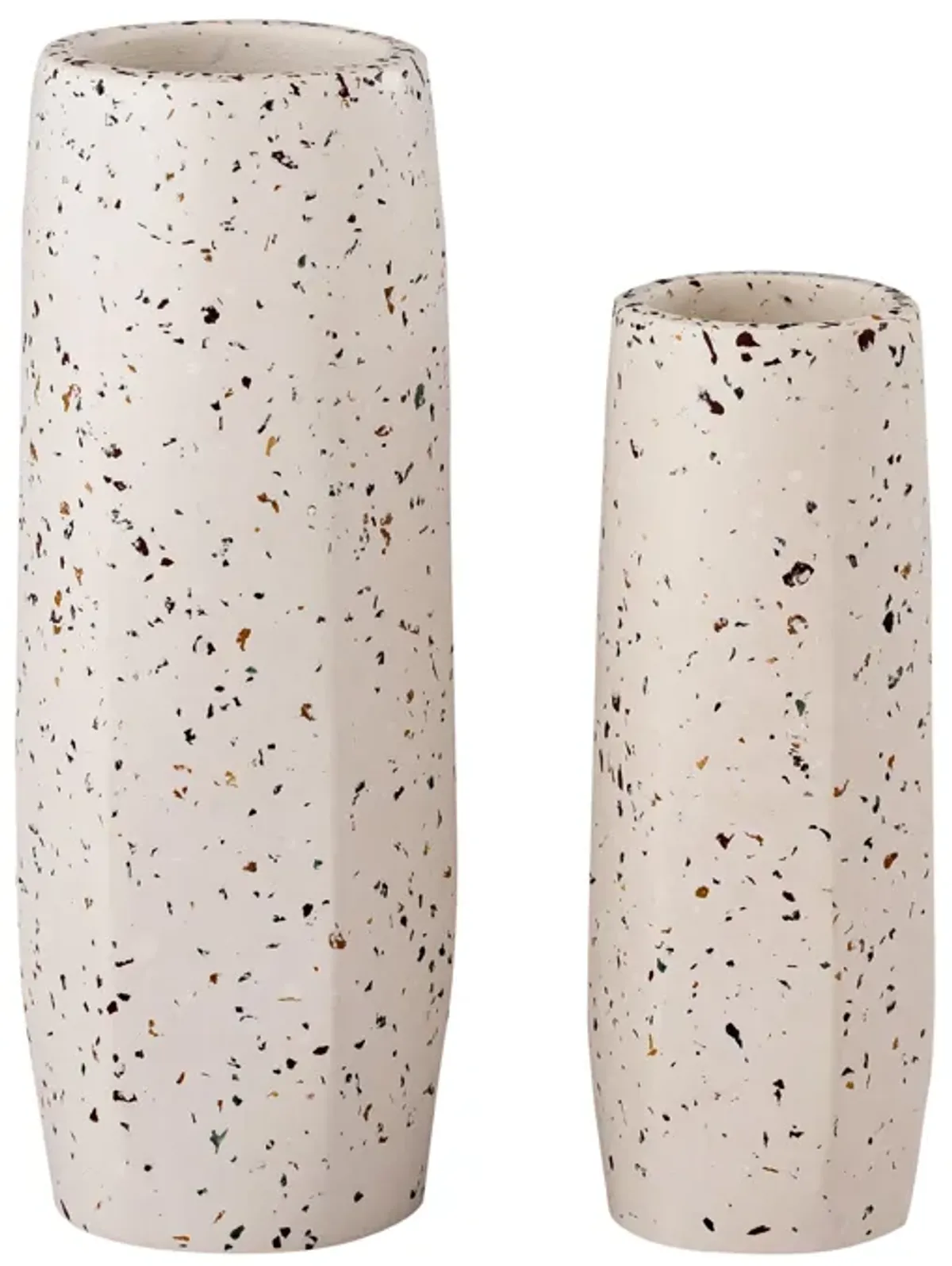 Terrazzo White Vase - Small Skinny