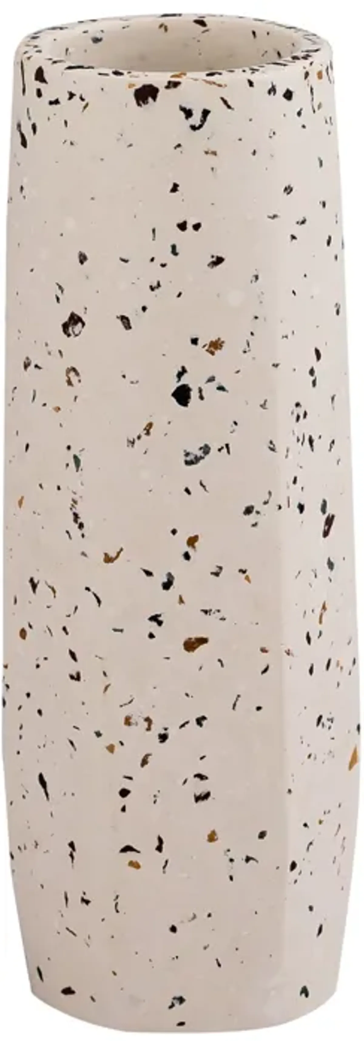 Terrazzo White Vase - Small Skinny