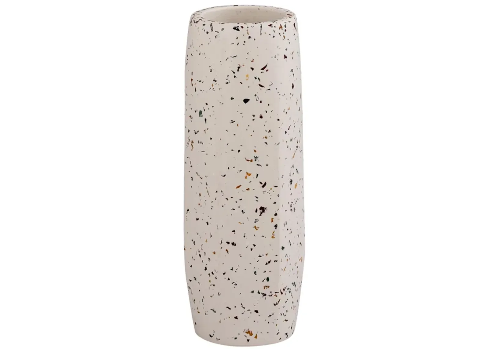 Terrazzo White Vase - Medium Skinny