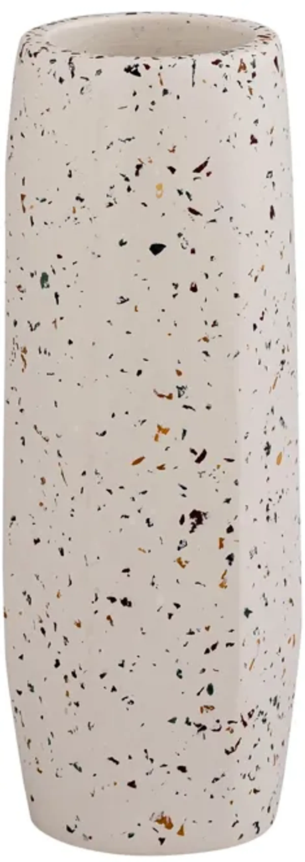 Terrazzo White Vase - Medium Skinny